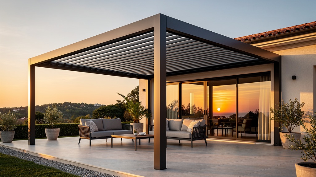 Pergola lamelowa bioklimatyczna OLKAPI